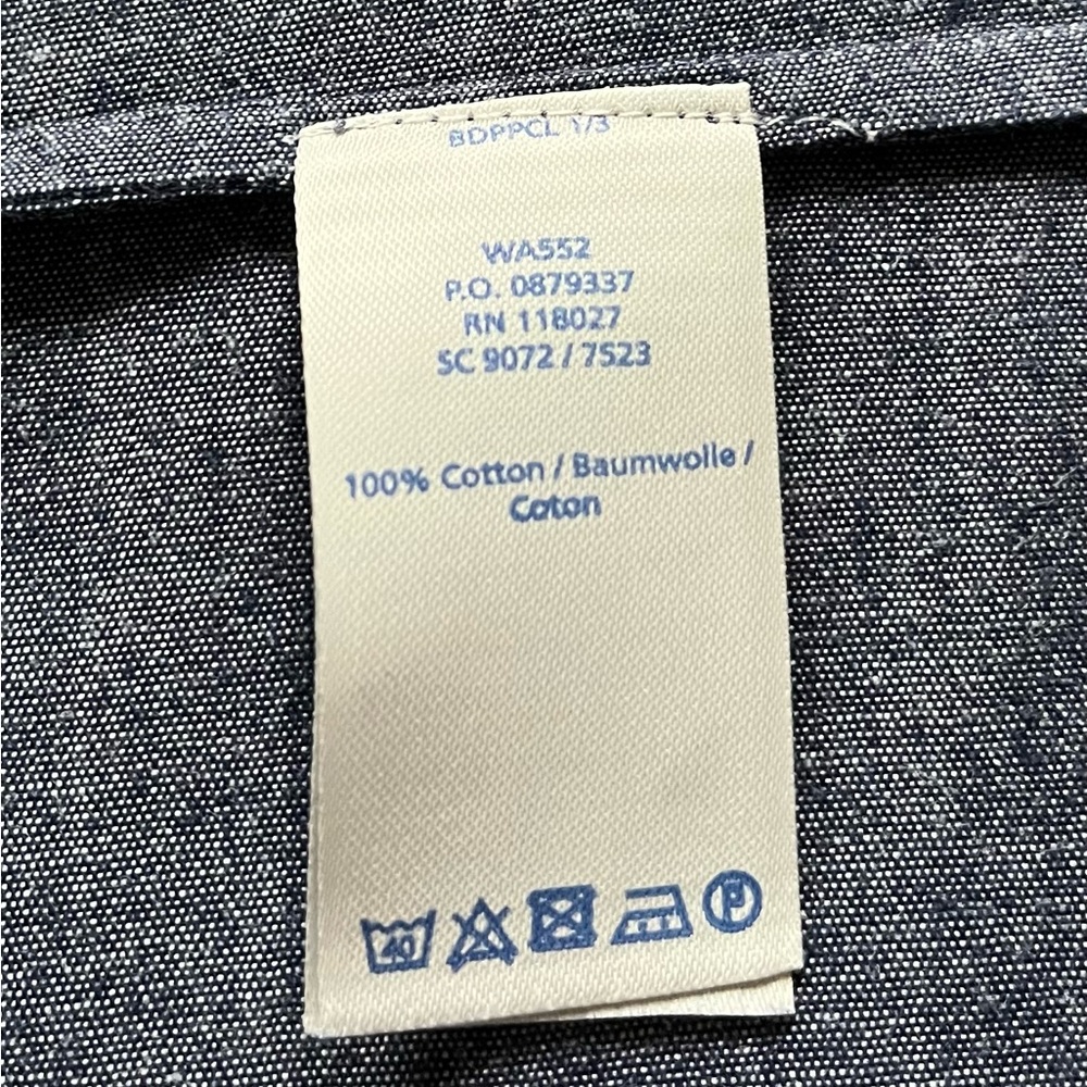 Boden Chambray Button Back Top - image 6